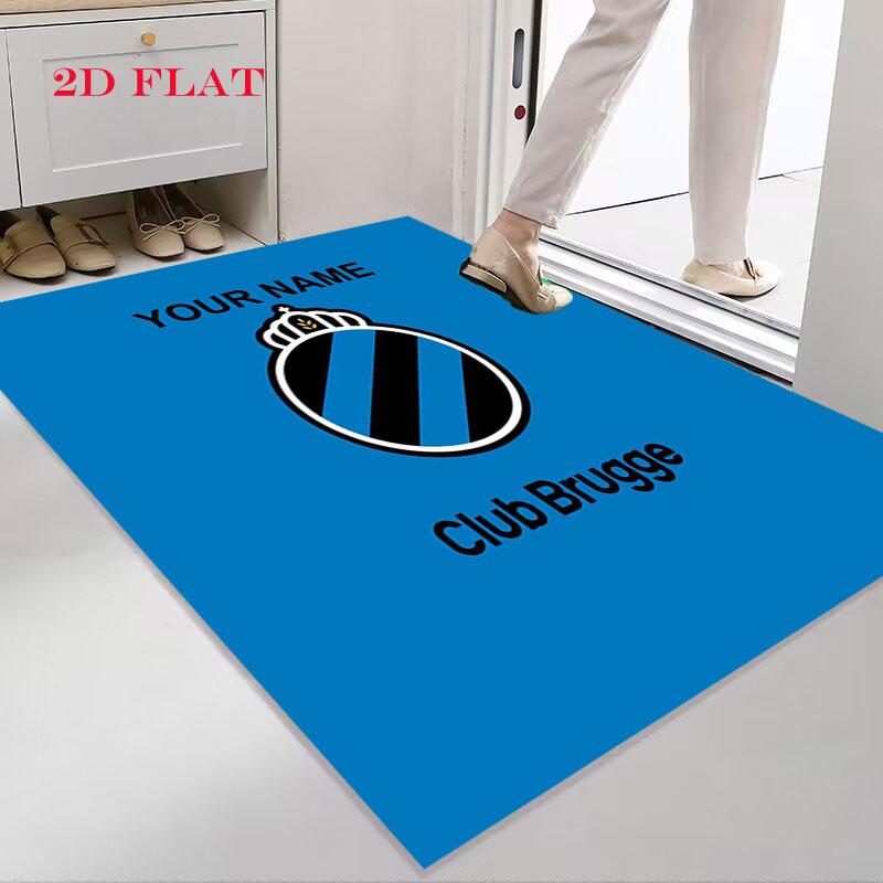 Custom Club Brugge Carpet Rug for Living Room Bedroom Home Sofa Decoration,Kids play Nonslip Floor Mat