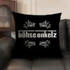 BBohse OOnkelz Rock Cushion Cover Natural Linen Organic Fabric DoubleSided Printing Sofa Home Decor Gift Pillow Case