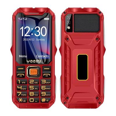 YEEMI Q8 2G GSM прочный телефон с большой батареей, двумя фонариками, 2,4-дюймовым HD-экраном, двумя SIM-картами, большими кнопками