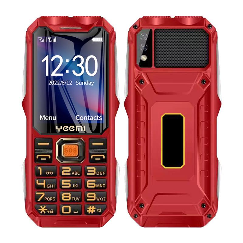YEEMI Q8 2G GSM прочный телефон с большой батареей, двумя фонариками, 2,4-дюймовым HD-экраном, двумя SIM-картами, большими кнопками