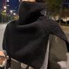 1 шт. вязаная шаль однотонный наряд протектор шеи поддельный воротник съемный