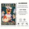 1 шт., Знак «Vert Der Ferk» в деревенском стиле для шведского шеф-повара, 8x12 дюймов, алюминиевая винтажная металлическая табличка, кухня, ванная комната, столовая