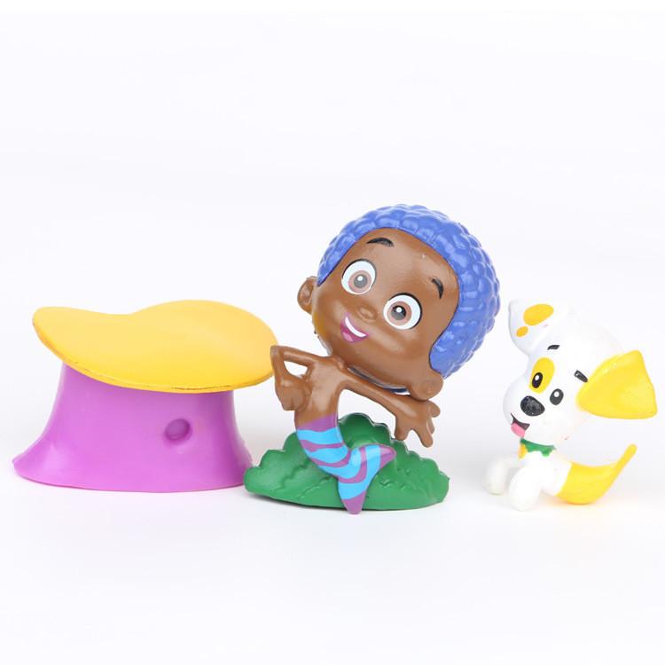 Bubble Guppies Figure Mini Plastic Decor For Cake Toppers And Collectors