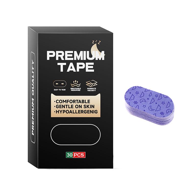 30 шт. наклеек против храпа в коробке Улучшение ротового дыхания Улучшитель качества сна Взрослый Снижение храпа Корректирующие пластыри для рта