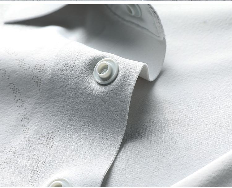 Light Luxury Vacation Style Brocade Ammonia Four-sided Bounce Summer Cooling Breathable and Smooth Short Sleeve Polo Shirt