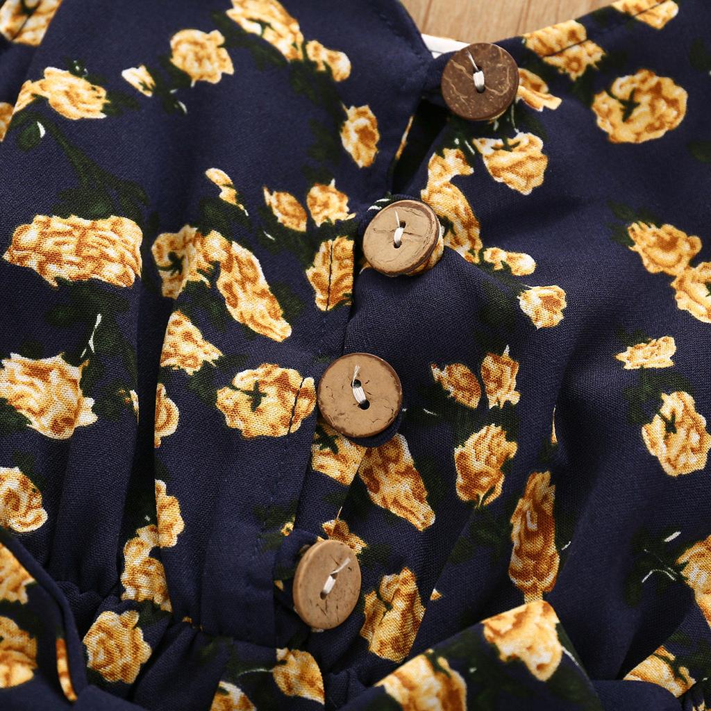 Летний комбинезон без рукавов для девочек, небольшой комбинезон с цветочным принтом, костюм для альпинизма