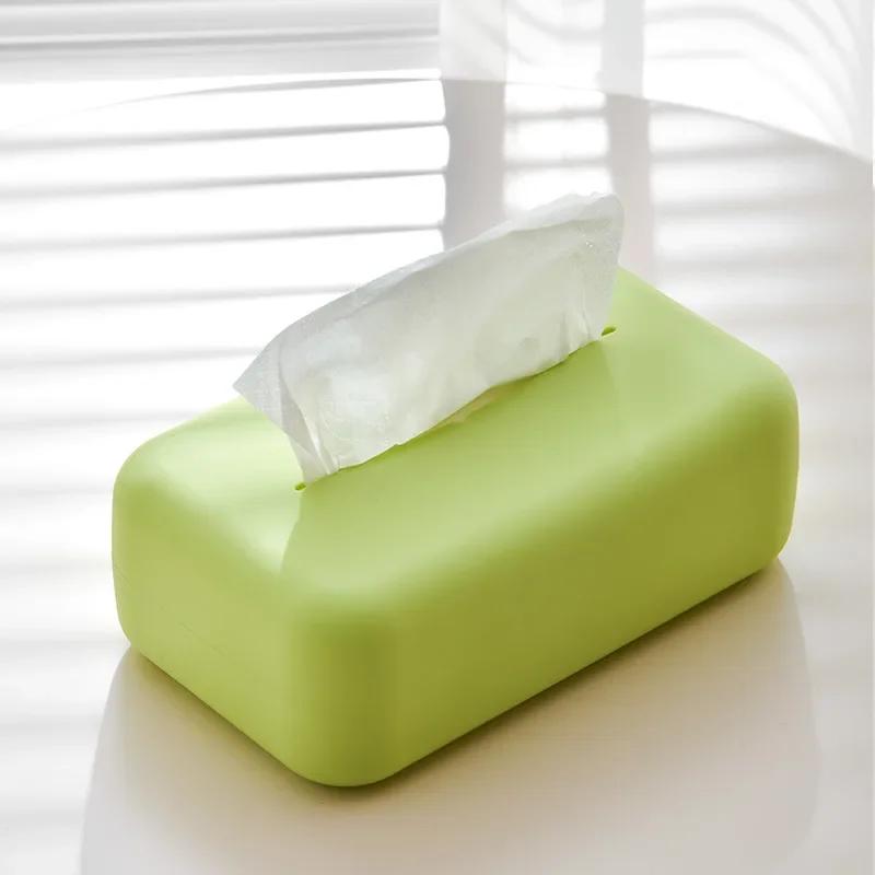 Роскошный чехол для салфеток Мягкий Водонепроницаемый Чехол для коробки влажных салфеток Силиконовый Многоразовый Держатель для коробки Ванная Кухня Держатель для бумажных салфеток