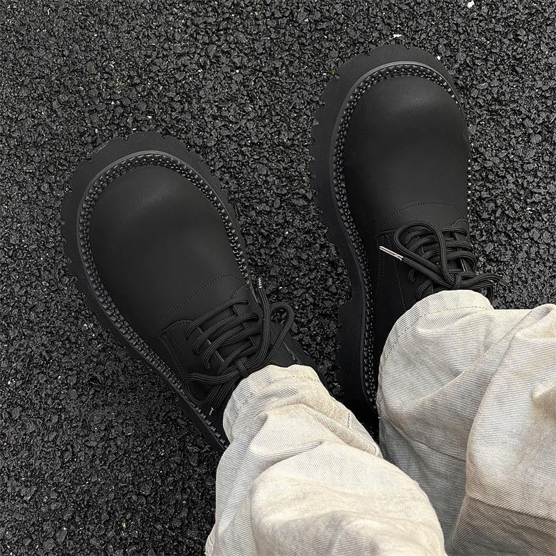 Туфли дерби мужские модные туфли в британском стиле, кожаные туфли с круглым носком, высокие, с большим носком, туфли с Микки Маусом 91019-J