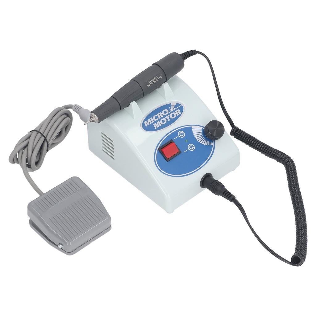 Micromotor Polisher 35000RPM Manual and Pedal Control Carbon Brush Micro Motor Grinding Machine for Laboratory Jewelry