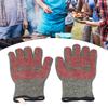 Heat Resistant Gloves Aramid Silicone Cotton BBQ Grill Oven Mitts 500℃ High Temperature Resistance 3
