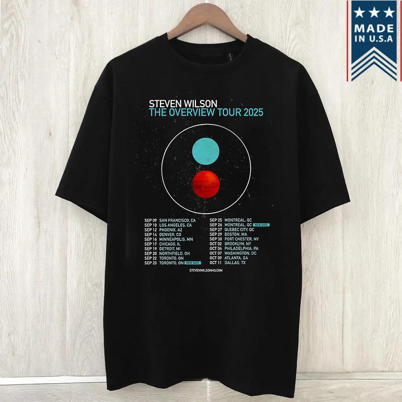 Steven Wilson The Overview North American Tour T Shirt Full Size S5XL Unisex T-Shirt