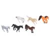 6pcs Horse Figurines Set Children Simulated Cute Funny Horse Figure Model Pretend Play Toy