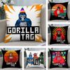 Крутая наволочка G-Gorilla Tag, короткий плюш, наволочки, диванная декоративная, подарок для дома, двусторонняя печать, наволочка