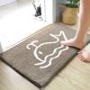 Toilet Floor Mat Toilet Door Absorbent Carpet Door Mat Entry Bedroom Floor Mat Bathroom Non-slip Mat