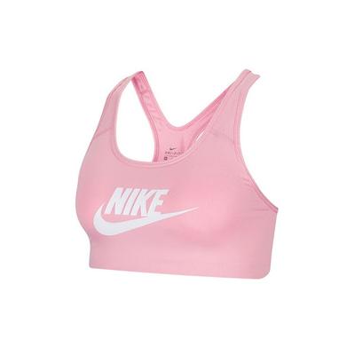 Swoosh Futura Средняя поддержка Фитнес Однотонный круглый вырез майка женские топы розовый CN5263-629