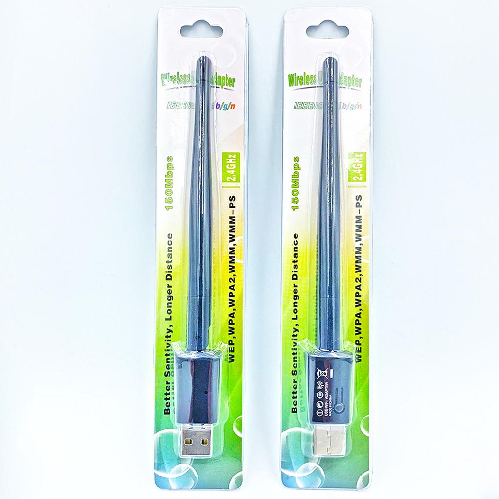 150 Мбит/с USB 2.0 Wi-Fi Беспроводная сетевая карта 2,4 ГГц Адаптер Wi-Fi для Ноутбука ПК Антенна