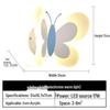 Nordic Creative Butterfly LED Wall Light for Children's Room - Modern Bedroom Bedside or Background Lighting