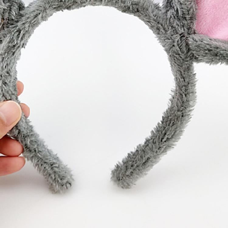 Мягкая повязка на голову с головой медведя Мультяшная повязка на голову с животными Ушки мышки Обруч для волос для умывания лица