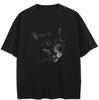 Streetwear Funny Cat Graphic T-Shirt Cotton Tshirt Unisex Tops Tees Short Sleeves T Shirt