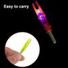 4Pcs Lighted Nocks Ultra-Bright High Visibility Easy To Install Universal Fit Arrows Archery Hunting Luminous Nocks Accessories
