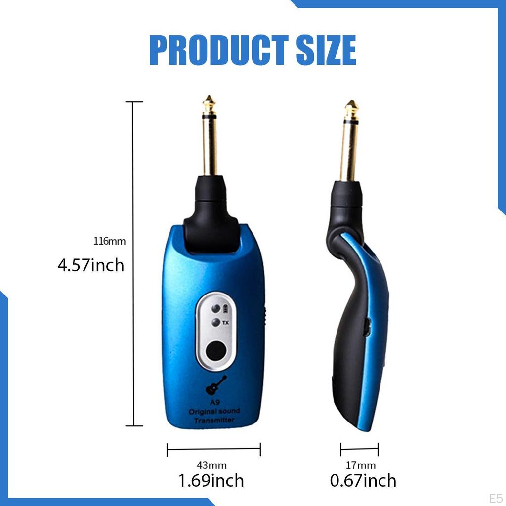 Electric Guitar Transmitter Receiver Electronic Wind Instrument Rechargeable
