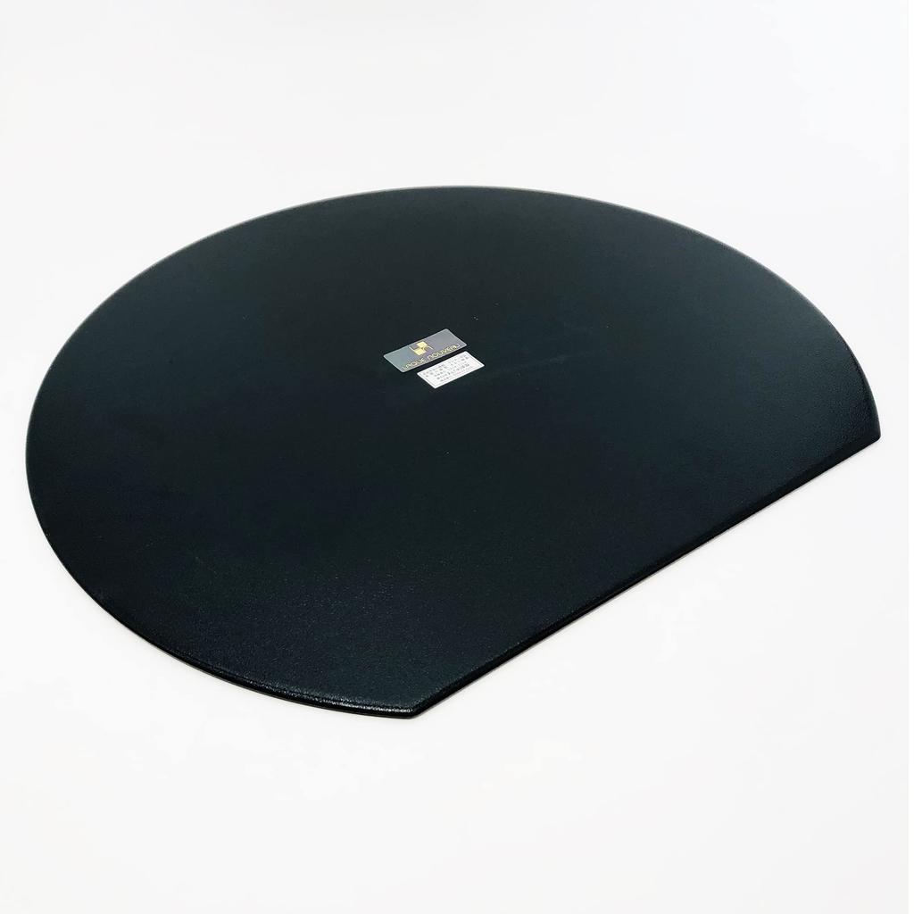 Maeju Lacquerware Half Moon Placemat, Large, Marble Black, 4Y-124