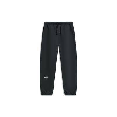 Мужские спортивные брюки Li Ning Badfive свободного кроя со средней талией и манжетами, черные AKLU091-1