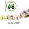 New 500pcs 8 Designs Kids Sticker Train Bus Sticker Cute Transportation Cars for Encouragement Student Children Label