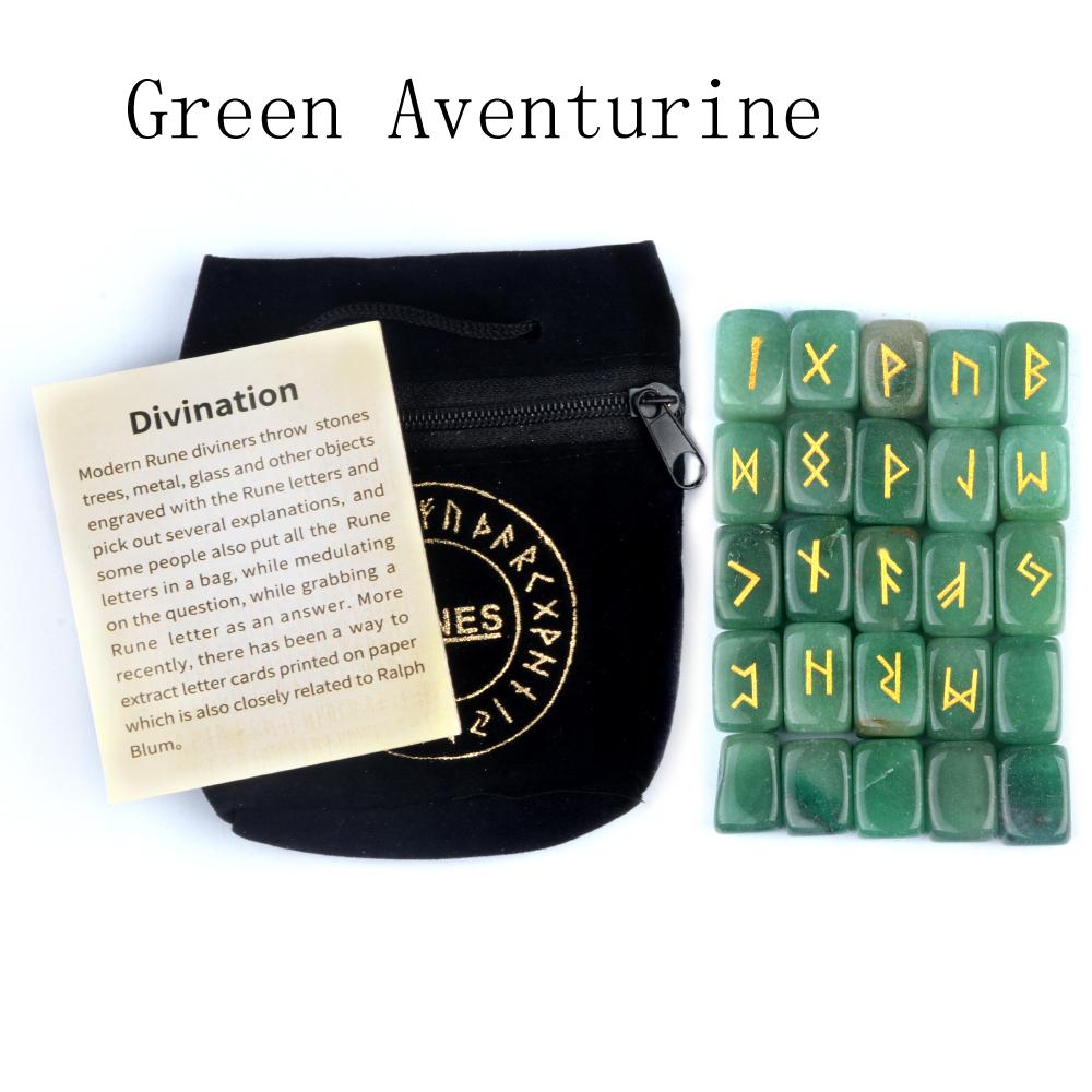 25 шт./компл. натуральный кристалл агата руны каменные украшения декоративные, кусок драгоценного камня с гравировкой букв аксессуар, амулет гадание ювелирный декор 18x12 мм