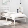 VidaXL Bed Frames White Solid Wood 75x190 Cm Small Single 3105431