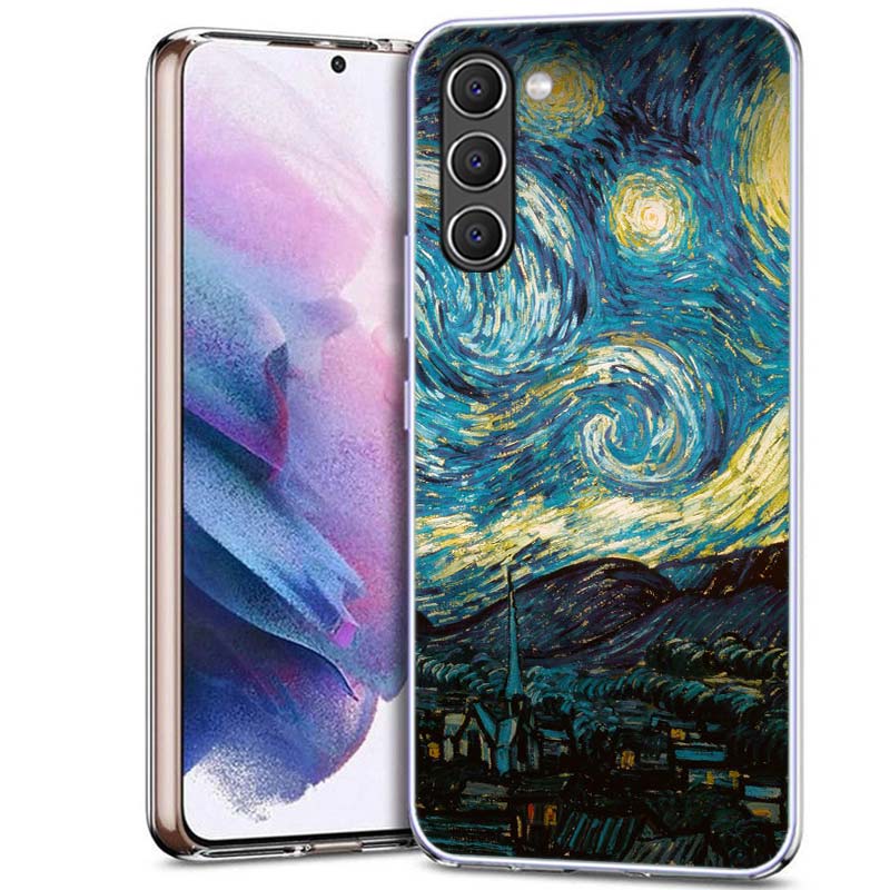 Чехол для телефона с картиной Винсента Ван Гога «Звездная ночь» для Samsung A16 A17 A26 A36 A37 A56 A57 A12 A22 A32 A52S A07 A06 A02S A72 Ga