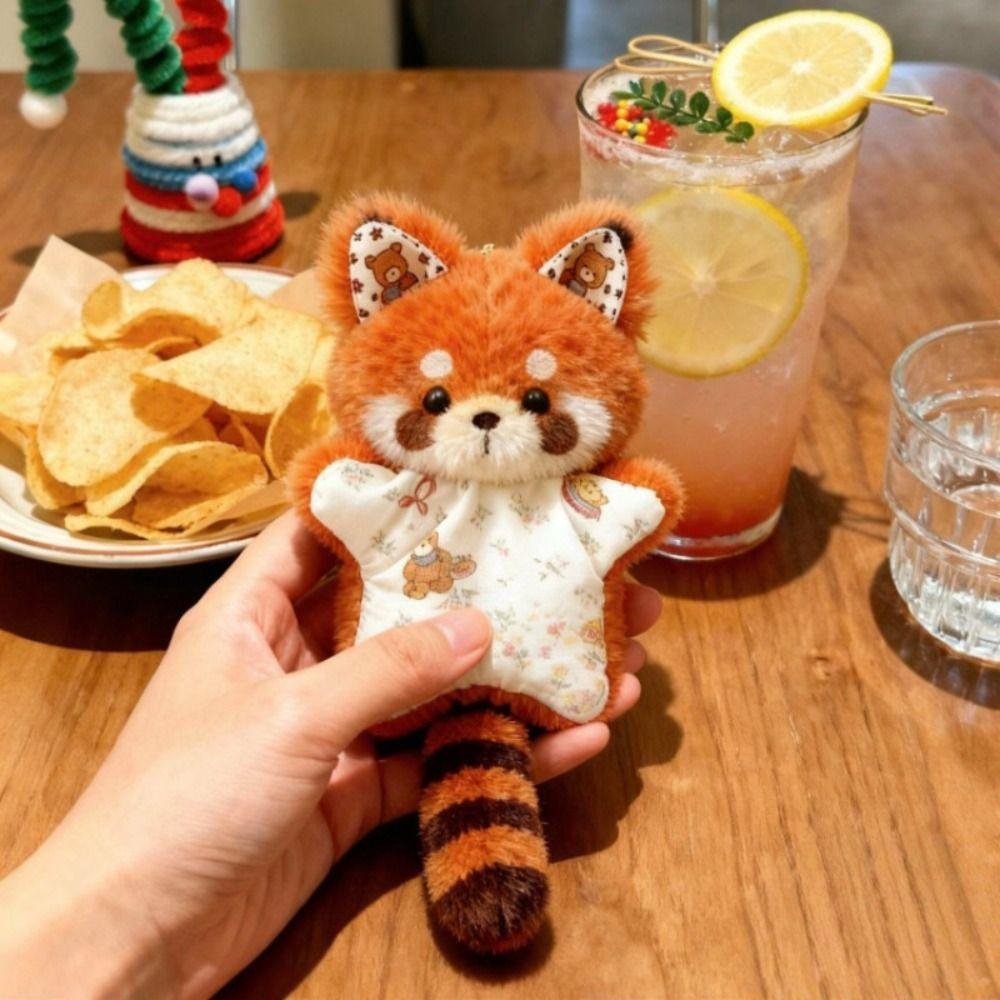 Cute Raccoon Plush Toy Diy Soothing Towel Pendant Bean Bag Material Kit  Gift