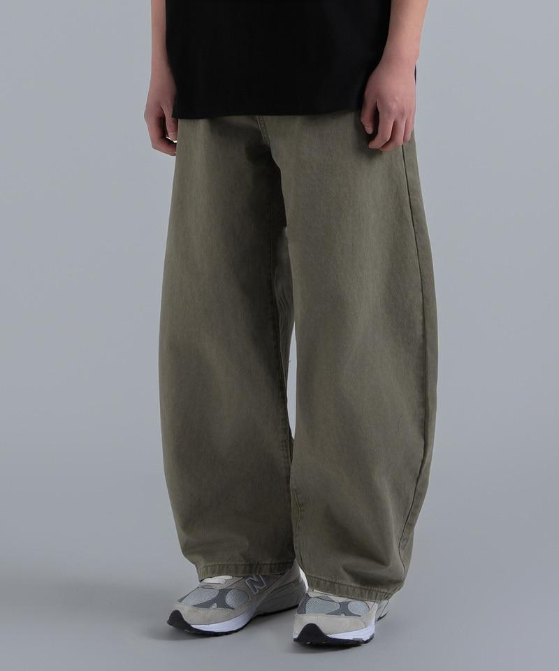 UNDEROFF Semi-Balloon Cotton Pants Dark Gray