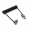 Eonvic 8K HDMI to Micro HDMI Прямоугольный Высокоскоростной 48 Гбит/с Спиральный Кабель для Atomos Ninja 48 Гбит/с Canon и R6 2.1 Кабель, V, Запись 4K-60P, HDMI,