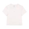 Maison Kitsune Кроп-топ с нашивкой лисенка для женщин, короткий рукав Mw00105kj7026 0306