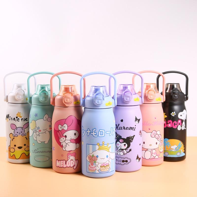 Cartoon Sanrio Insulated Thermos With Large Capacity Purple Cool Rice Color No)