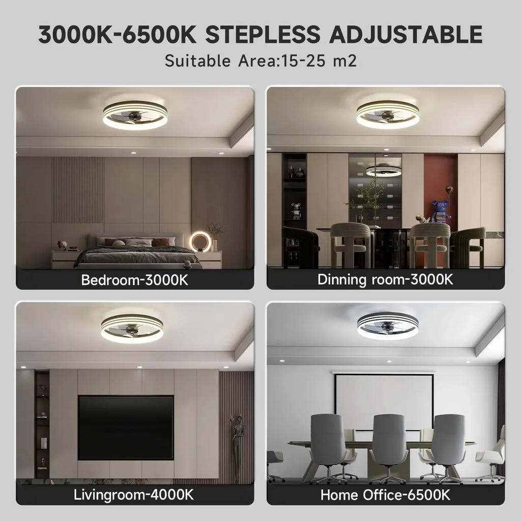 Modern Ceiling Fan Light Lightweight Household Fan Remote Embedded Dimmable LED Ceiling Light Ceiling Fan with Light 110v 220v