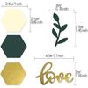 Greenery Wedding Table Confetti,Boho Love Theme Party Confetti,Sage Leaf Engagement Party Table Scatter,Bachelorette Bridal Shower Party Decorations