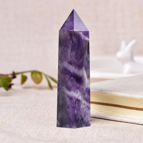 Натуральный кристалл Призма Положительная энергия Камень Столб Украшение для дома Кристалл Башня Камни Аксессуар Подарок для друзей и семьи