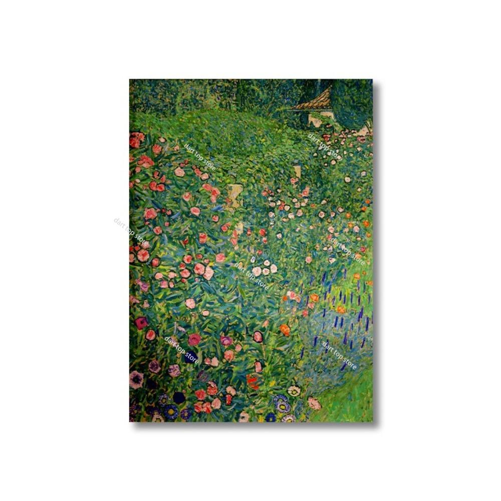 Gustav Klimt Print Wall Art Vintage Town Landscape Art Painting Canvas Poster Prints Home Bedroom Living Room Decoration Gift