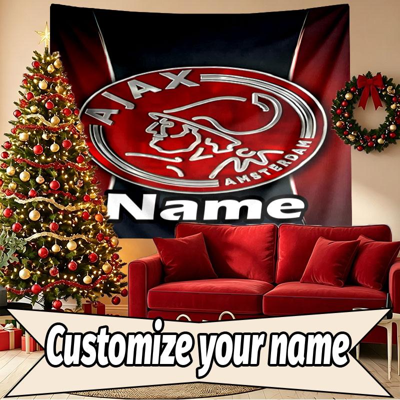 Custom Name Personalized Ajax Print Tapestry, Wall Art Decor, Bedroom, Dorm, Apartment, LivingRoom, Party Backdrop, Gift for Birthday