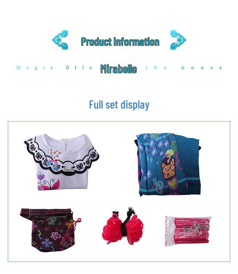 Star Comic Destiny Magic Mirabel Parent-Child Cosplay Costume for Kids