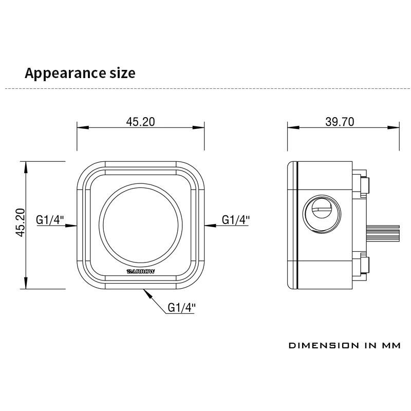 Barrow G1/4" Liquid Flow Meter For Computer Case Water Cooling System Use Velocity Of Flow ,SLFV2-RGB