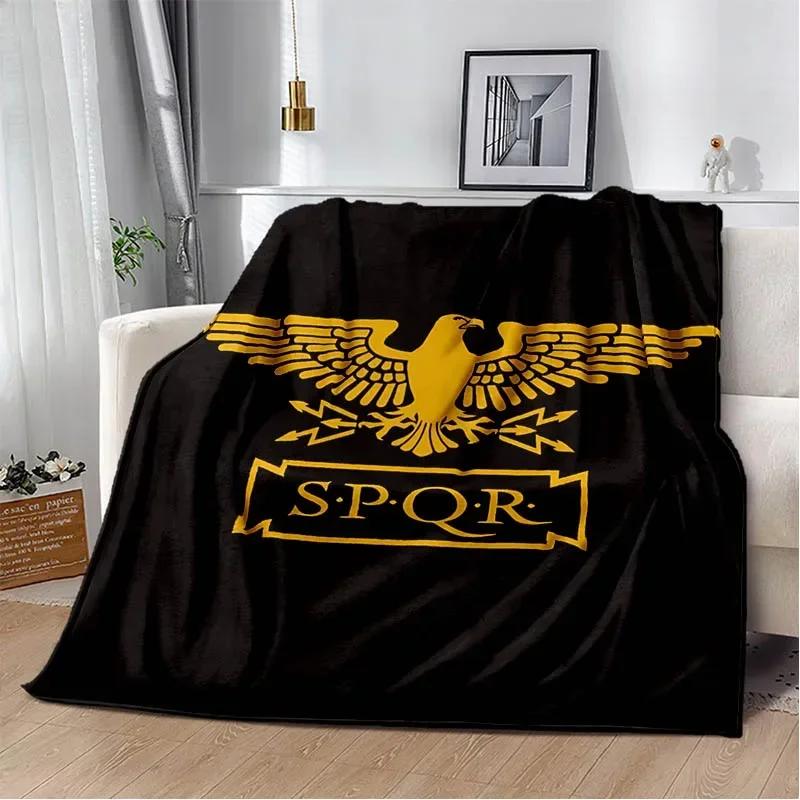 Одеяла с римским логотипом SPQR, детское теплое одеяло, мягкое и удобное одеяло, домашнее одеяло для путешествий, подарок на день рождения