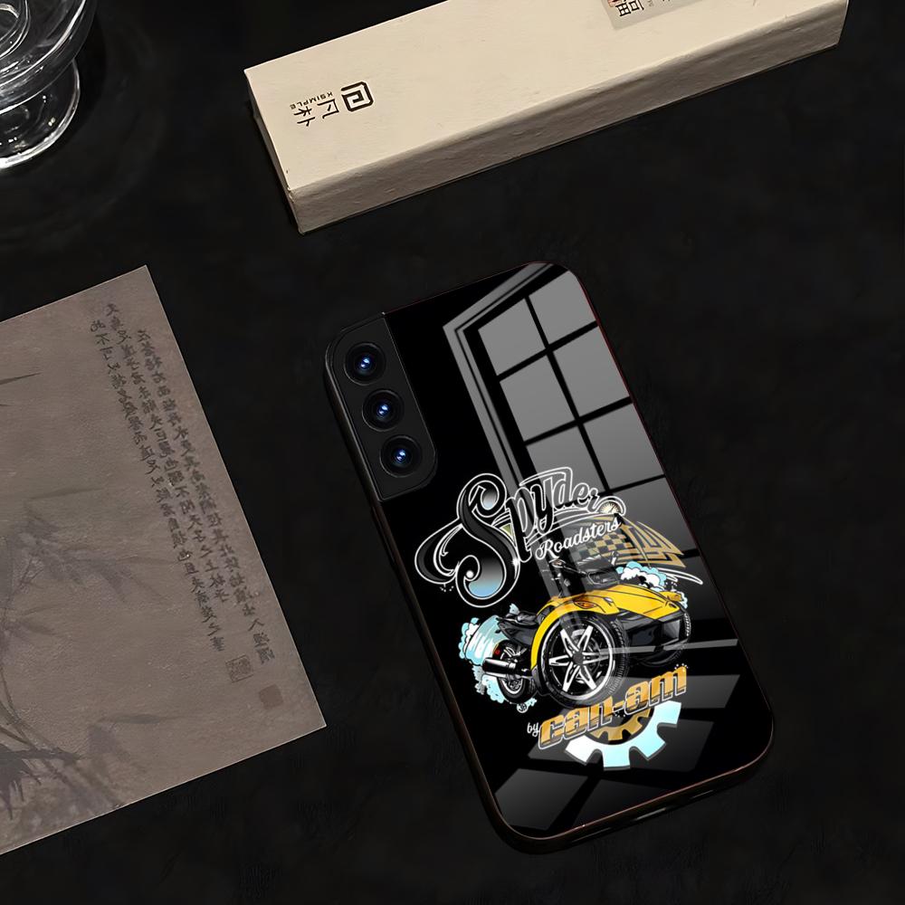 Чехол для телефона Can Am Can-am Team 2025 Стекло Горячий Для Samsung S 25 24 Ultra Plus 23 22 Японская Анимация 21 20 A 34 54 53 Note20 M 5