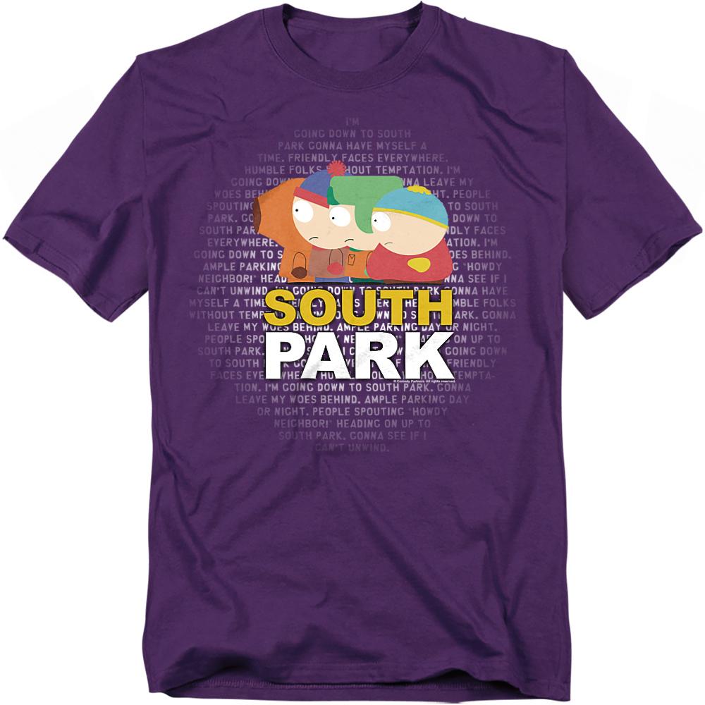 South Park Unisex Adult Lyrics T-Shirt