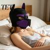 Игровая маска щенка, на всю голову, собака, для ролевых игр взрослых, мягкий неопреновый, гибкий костюм животного со съемной пастью и складными ушами, вечеринки с тематикой снаряжения