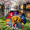 Custom Name Personalized PAC Print Umbrella, Auto Open Close, 8‑Rib Sturdy Frame, Commute Camping Hiking Use, Birthday Gift