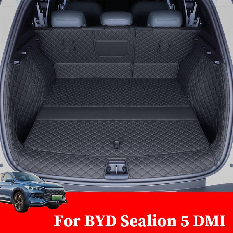 Коврик в багажник автомобиля для BYD Sealion 5 DMI 2026 2027 Аксессуары Модернизация Специальный коврик в багажник для украшения интерьера