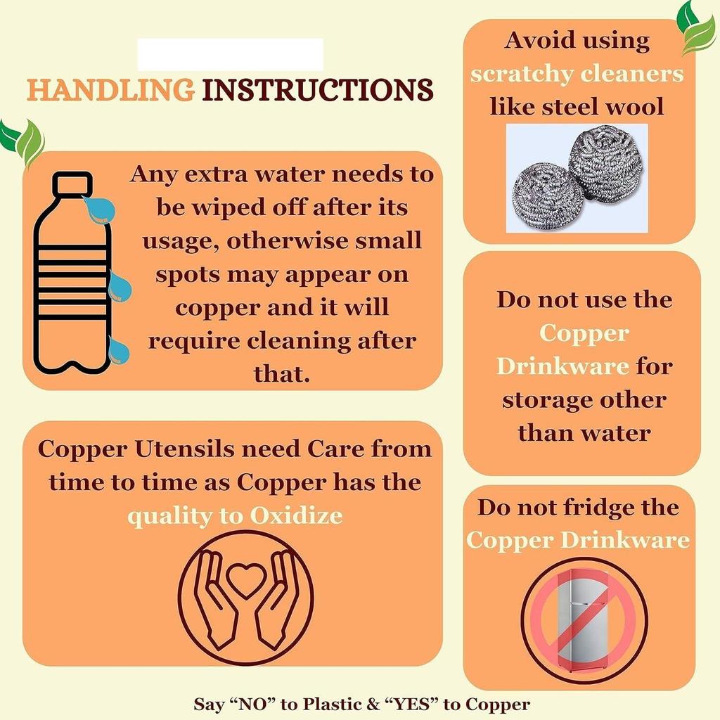 Простой стакан из чистой меди с роскошным дизайном, питьевая вода, йога-аюрведа, объем - 300 мл, 2 шт. в упаковке